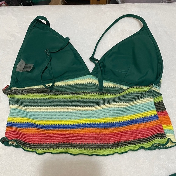 Seamolly Striped Tie Side Tankini Set Sz XL - Picture 7 of 8